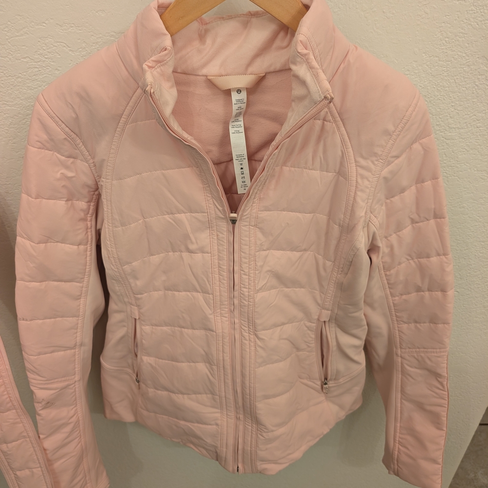 Lululemon Athletica Light Pink Puffer Jacket